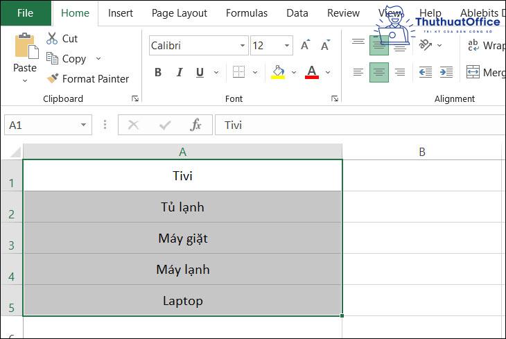 Tổng hợp 1001 thủ thuật gộp ô trong Excel mà ai cũng nên biết 15 Gộp ô trong Excel