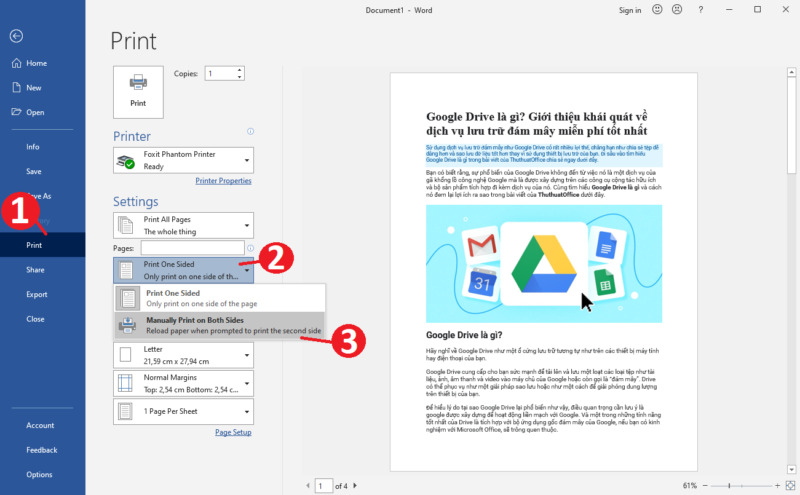 Cách in 2 mặt trong Word 2010 hoặc các phiên bản khác theo cách thủ công hoặc tự động cực đơn giản 3 cach in 2 mat trong Word 03