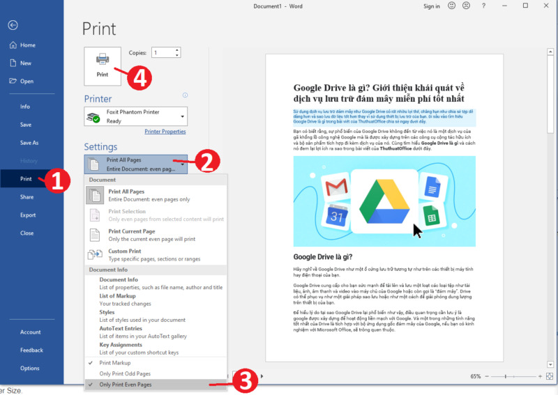 Cách in 2 mặt trong Word 2010 hoặc các phiên bản khác theo cách thủ công hoặc tự động cực đơn giản 9 cach in 2 mat trong Word 09