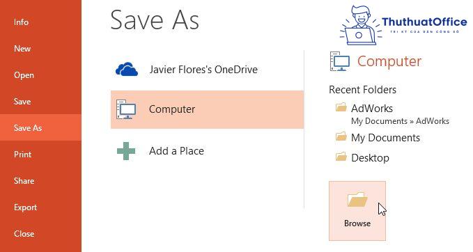 Top 5 cách lưu PowerPoint cực hay cho dân văn phòng 9 cách lưu PowerPoint