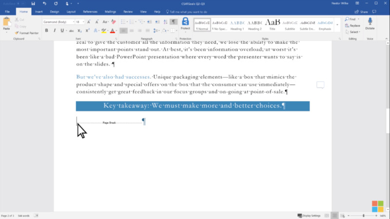 Cách ngắt trang trong Word 2016, 2010 hoặc 2007 cực nhanh và đơn giản 7 cach ngat trang trong Word 04