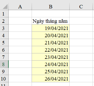 5 cách nhập ngày tháng nhanh trong Excel nhanh và chính xác 14 cach nhap ngay thang nhanh trong Excel 14