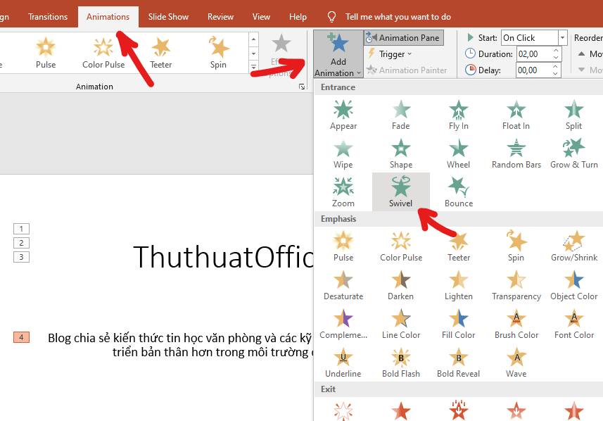 Cách tạo 2 hiệu ứng trong PowerPoint 2010 chạy cùng lúc hoặc theo trình tự định sẵn 6 cach tao 2 hieu ung trong PowerPoint 2010 05