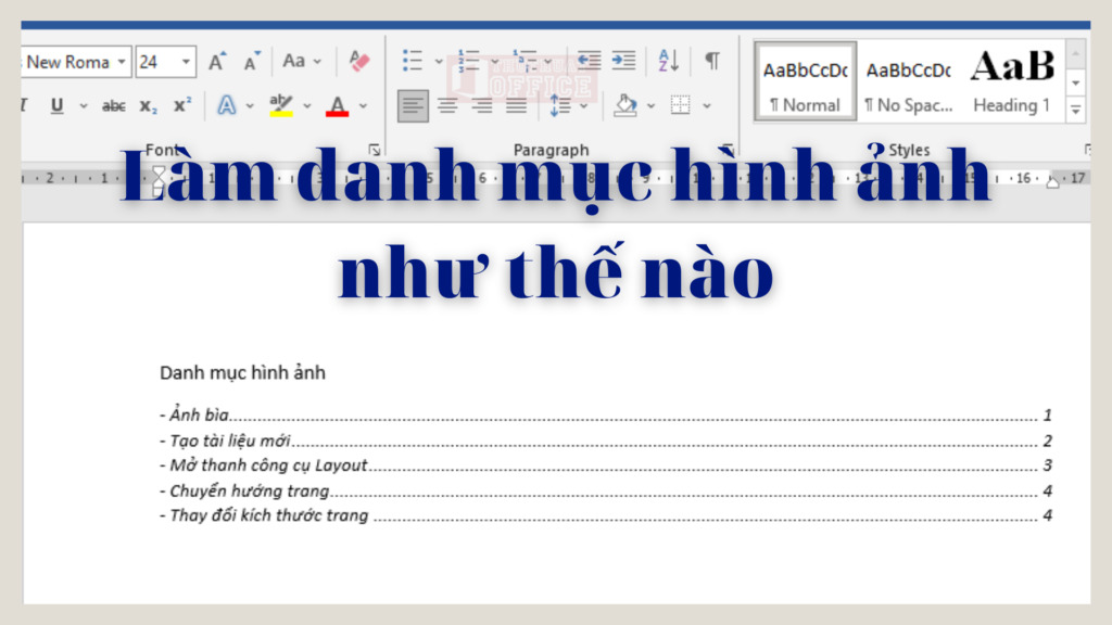 Cách tạo danh mục hình ảnh trong Word 2010 nhanh chóng chỉ với vài bước đơn giản 1 cach tao danh muc hinh anh trong Word 2010 0