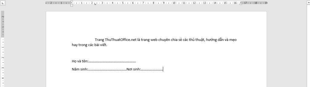 Cách tạo dòng kẻ chấm trong bảng Word 2010, 2016 hay 2003 chỉ với các thao tác đơn giản 10 cach tao dong ke cham trong bang Word 2010 05