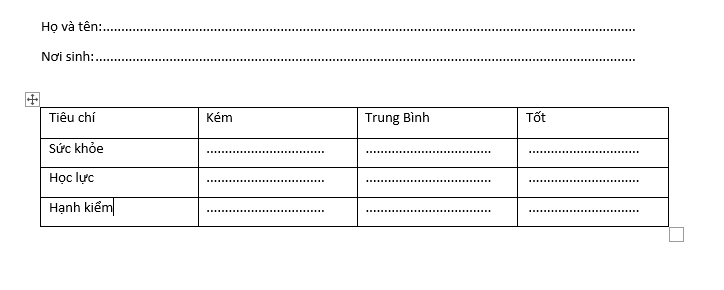Cách tạo dòng kẻ chấm trong bảng Word 2010, 2016 hay 2003 chỉ với các thao tác đơn giản 13 cach tao dong ke cham trong bang Word 2010 08
