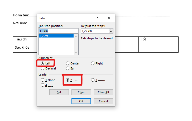 Cách tạo dòng kẻ chấm trong bảng Word 2010, 2016 hay 2003 chỉ với các thao tác đơn giản 16 cach tao dong ke cham trong bang Word 2010 11