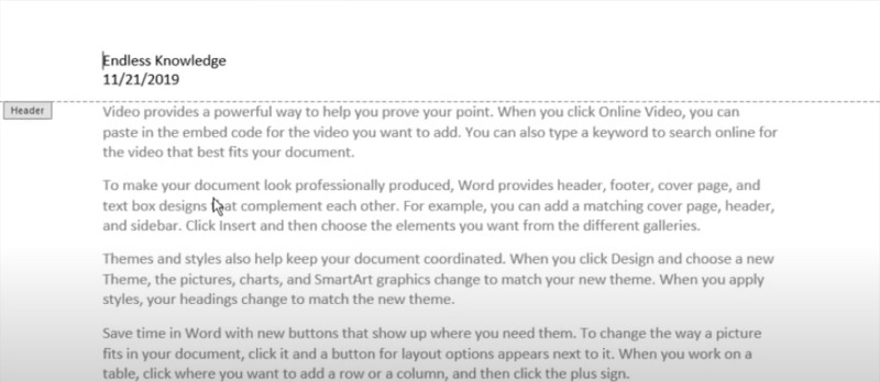 Cách tạo Header and Footer trong Word 2016 và các tùy chỉnh giúp tài liệu Word của bạn trông chuyên nghiệp hơn 2 cach tao header and footer trong Word 2016 01