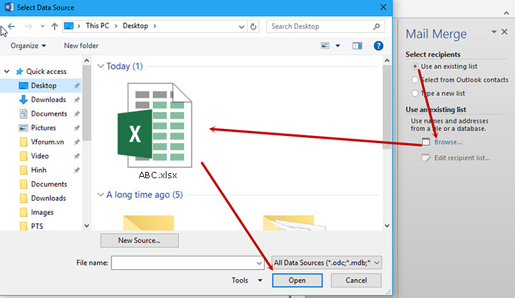 Tiết kiệm thời gian với cách trộn thư trong Word 2010 13 Tiết kiệm thời gian với cách trộn thư trong Word 2010 12