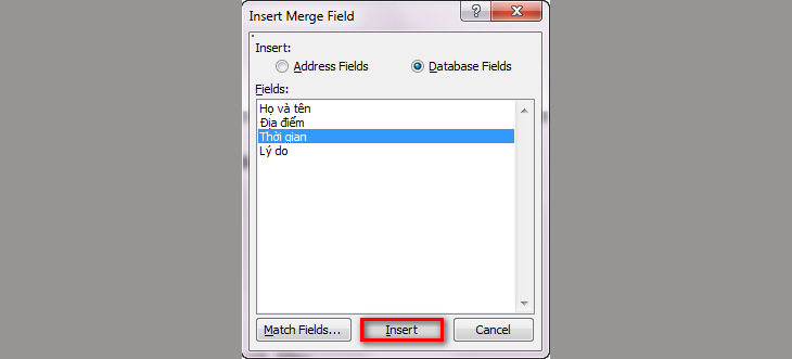 Tiết kiệm thời gian với cách trộn thư trong Word 2010 10 Tiết kiệm thời gian với cách trộn thư trong Word 2010 9