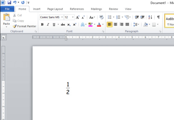 5 cách viết phân số trong Word đơn giản, không mất nhiều thời gian chắc bạn chưa biết! 3 cach viet phan so trong Word 04