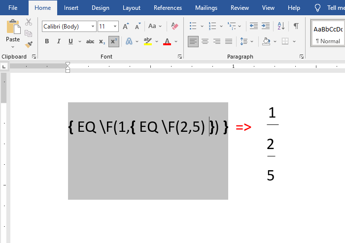 5 cách viết phân số trong Word đơn giản, không mất nhiều thời gian chắc bạn chưa biết! 7 cach viet phan so trong Word 08