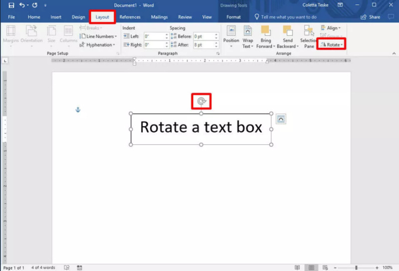 4 cách xoay chữ trong Word làm cho tài liệu của bạn trông bắt mắt hơn 2 cach xoay chu trong Word 01
