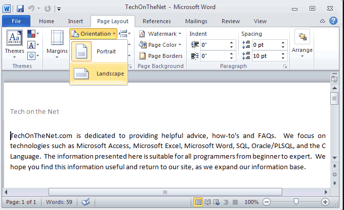 Cách xoay dọc 1 trang giấy trong Word 2010 nhanh chóng chỉ với vài thao tác đơn giản 2 cach xoay doc 1 trang giấy trong word 2010 nhanh chong