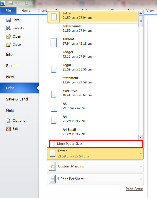 5 định dạng trang in trong Word 2010 đặc biệt lưu ý mà bạn nên biết 4 định dạng trang in trong Word 2010