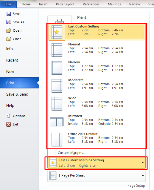 5 định dạng trang in trong Word 2010 đặc biệt lưu ý mà bạn nên biết 7 định dạng trang in trong Word 2010