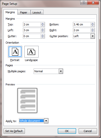 5 định dạng trang in trong Word 2010 đặc biệt lưu ý mà bạn nên biết 8 định dạng trang in trong Word 2010
