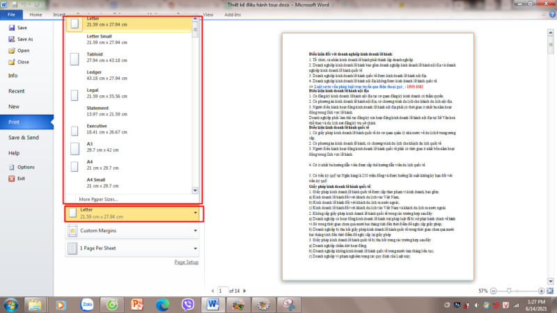 5 định dạng trang in trong Word 2010 đặc biệt lưu ý mà bạn nên biết 3 định dạng trang in trong Word 2010