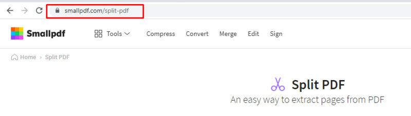 Truy cập vào SmallPDF