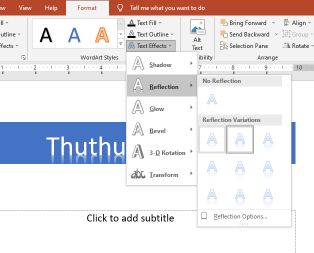 Cách làm chữ chạy liên tục trong PowerPoint 2010 gây được ấn tượng khi thuyết trình 5 Cách làm chữ chạy liên tục trong Powerpoint 2010 04