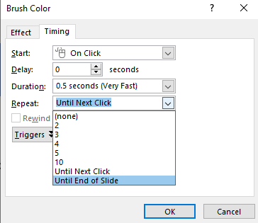 Cách làm chữ chạy liên tục trong PowerPoint 2010 gây được ấn tượng khi thuyết trình 8 Cách làm chữ chạy liên tục trong Powerpoint 2010 07