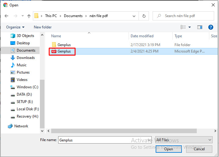 Hướng dẫn cách nén file PDF để gửi Email đầy đủ nhất 4 Chọn file đính kèm