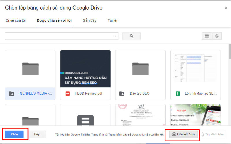 Hướng dẫn cách nén file PDF để gửi Email đầy đủ nhất 12 Chọn tệp trong Drive