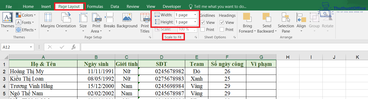 Cách chọn vùng in trong Excel cực nhanh 6 chọn vùng in trong Excel
