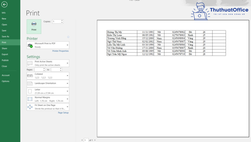 Cách chọn vùng in trong Excel cực nhanh 7 chọn vùng in trong Excel