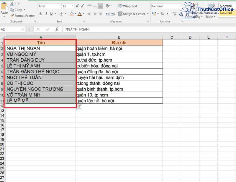 Cách chuyển chữ thường thành chữ hoa trong Excel 6 chuyển chữ thường thành chữ hoa trong Excel