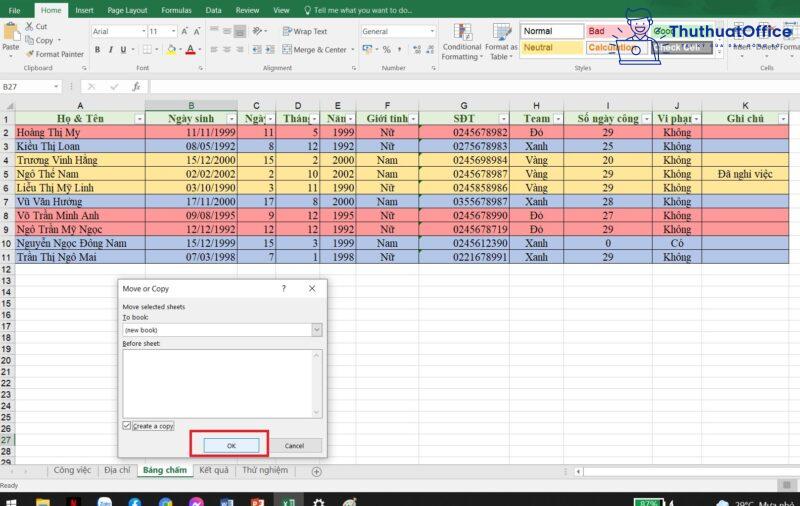 Copy sheet trong Excel từ cơ bản đến nâng cao 5 copy sheet trong Excel