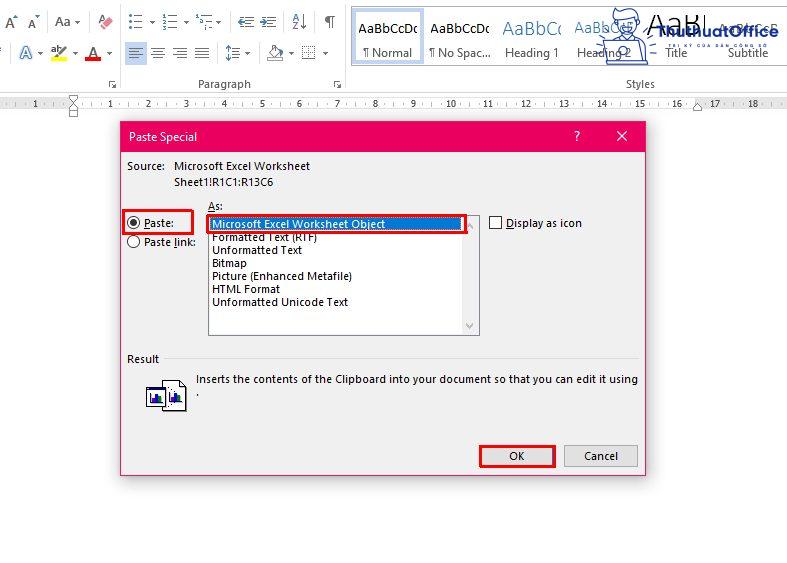 Cách chuyển Excel sang Word cực dễ không nên bỏ qua 4 chuyển Excel sang Word