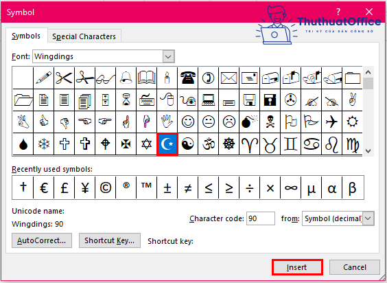 5 cách chèn ký tự trong Word siêu đơn giản 4 chèn ký tự trong Word