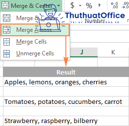 Tổng hợp 1001 thủ thuật gộp ô trong Excel mà ai cũng nên biết 4 Gộp ô trong Excel