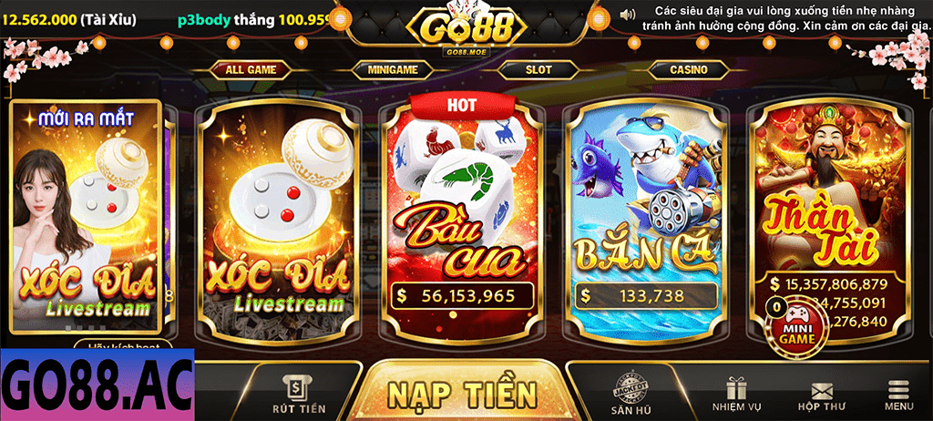 So sánh số phiên game bầu cua giữa Go88 và Sunwin