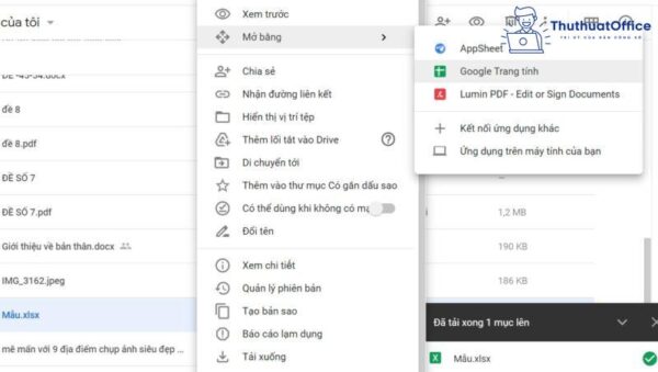 chuyển file excel sang pdf không mất định dạng