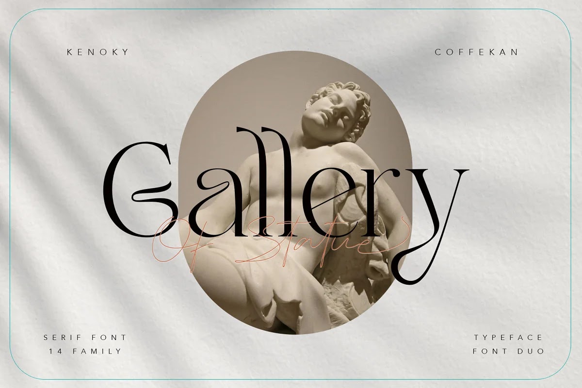 Kenoky Coffekan - Font chữ đẹp và ấn tượng