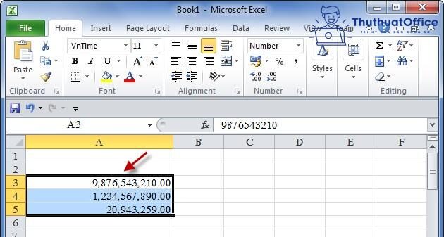 Những cách định dạng số trong Excel 3 Những cách định dạng số trong Excel 3
