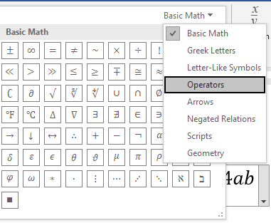 Giới thiệu ký hiệu toán học và cách chèn công thức toán học trong Word 2010 6 ky-hieu-toan-hoc-trong-word-2010-05