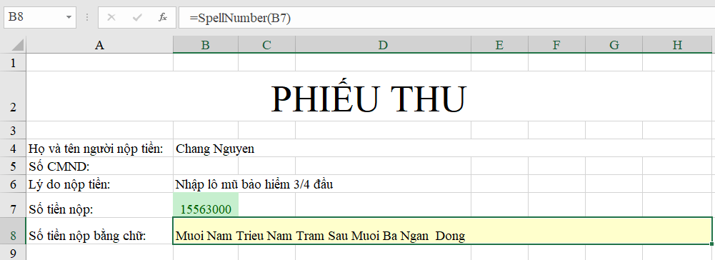 Lập công thức số tiền bằng chữ trong Excel thật dễ dàng với cách làm này 8 Lap cong thuc so tien bang chu trong Excel 07