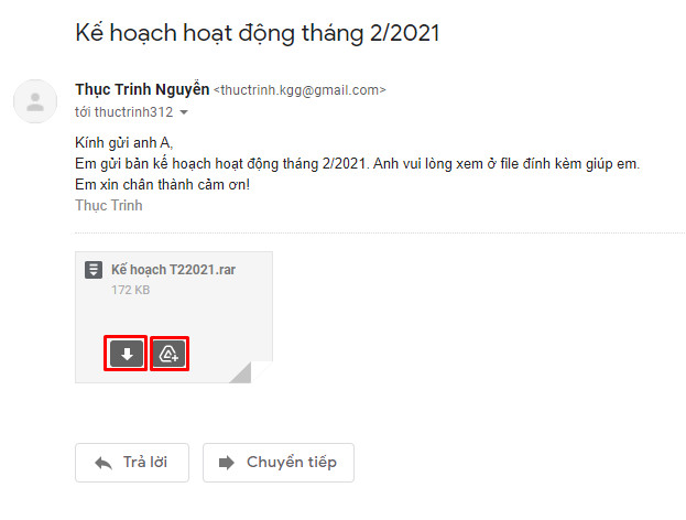Hướng dẫn cách nén file PDF để gửi Email đầy đủ nhất 17 Mở file nén đính kèm trong email