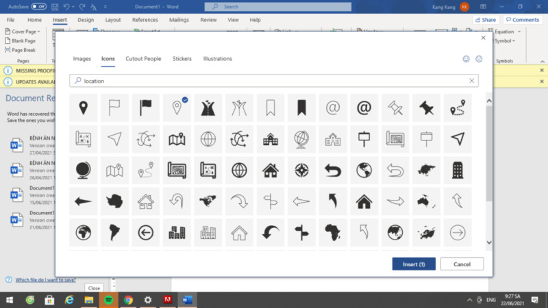 4 cách chèn biểu tượng địa chỉ trong Word nhanh chóng và dễ dàng 7 Biểu tượng địa chỉ trong Word 07