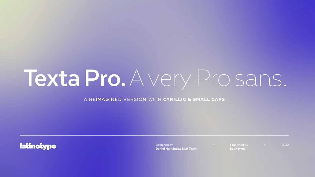 Texta Pro Font Family Preview 1
