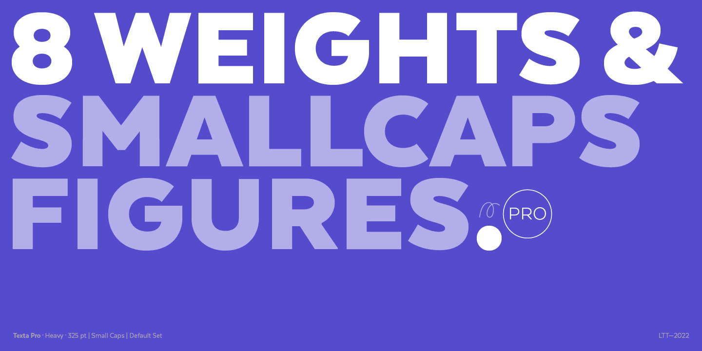 Texta Pro Font Family Preview 3