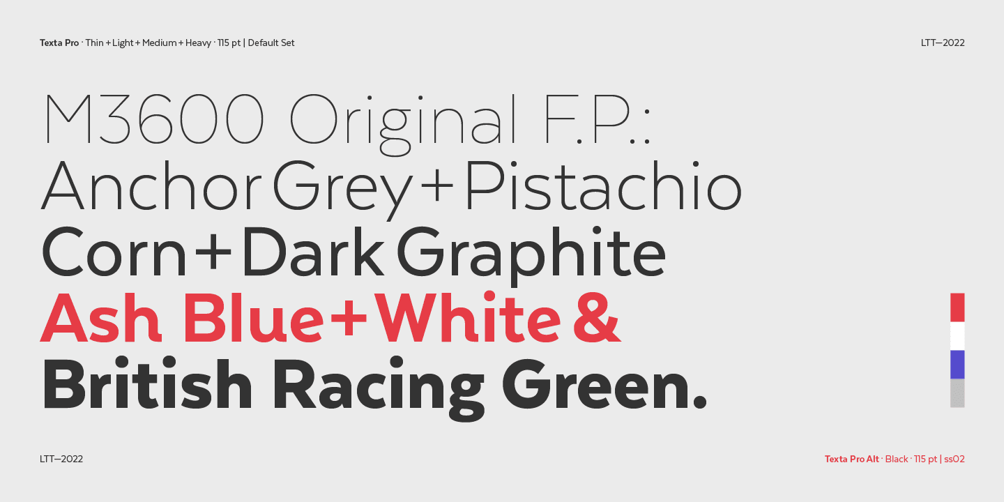 Texta Pro Font Family Preview 4