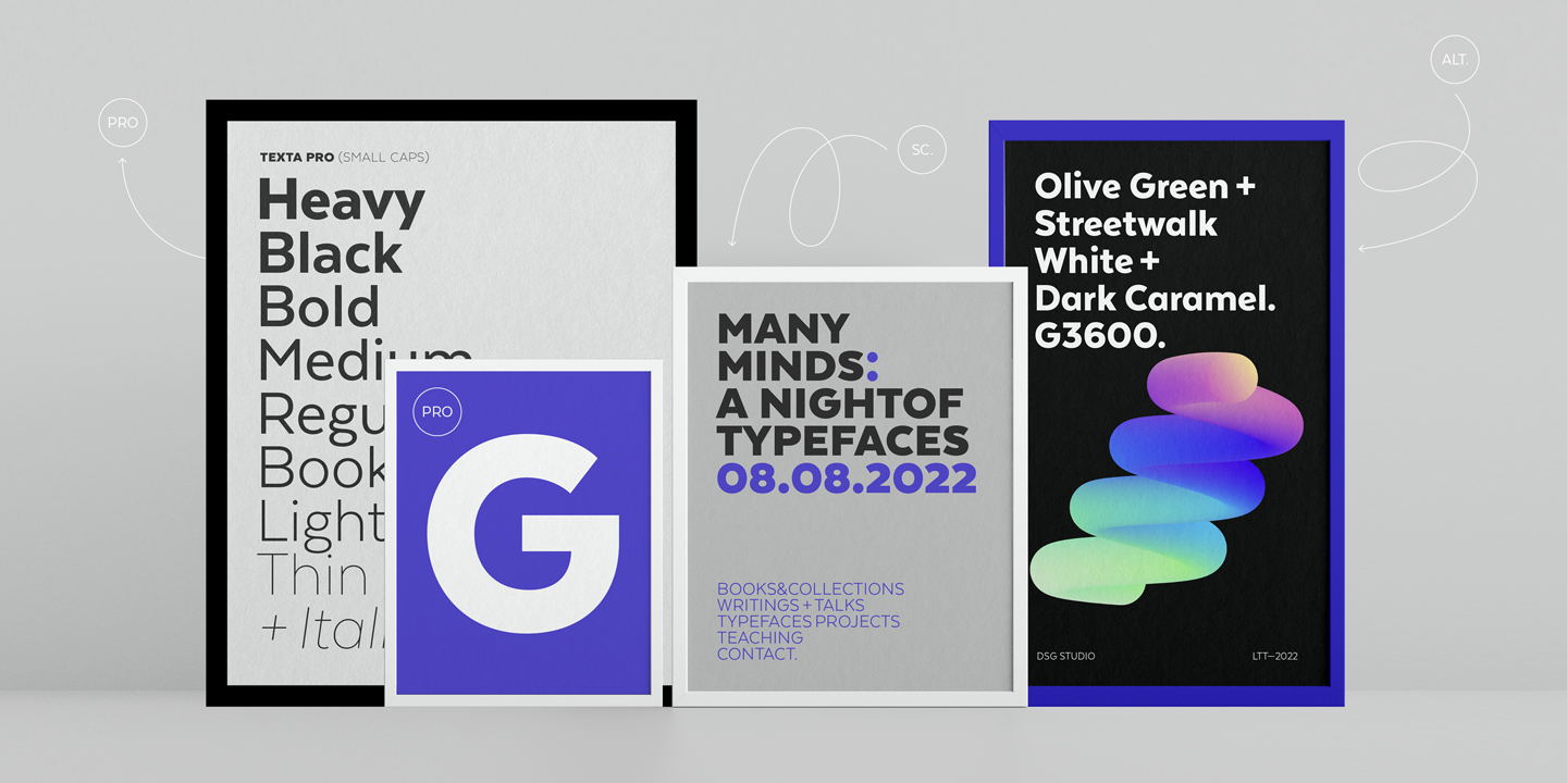 Texta Pro Font Family Preview 5
