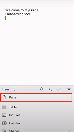 Cách thêm trang trong Word và những lỗi sai bạn nên tránh khi tạo mới trang 10 them trang trong Word tren dien thoai