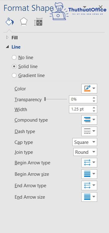 gạch chân trong Word 15