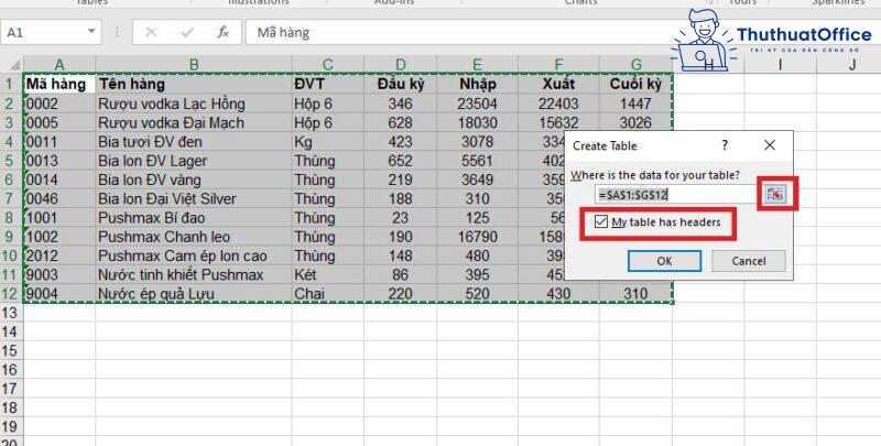 Cách tạo bảng trong Excel tưởng không cần nhưng lại cần không tưởng 5 Cách tạo bảng trong Excel tưởng không cần nhưng lại cần không tưởng 2