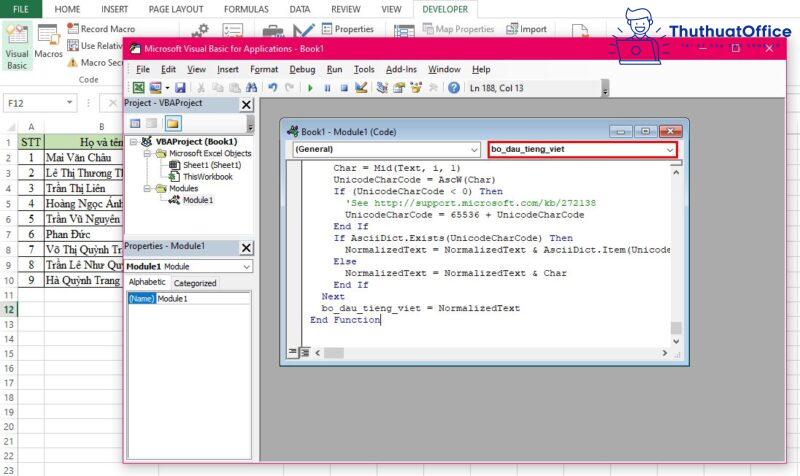 Tất tần tật cách bỏ dấu trong Excel cực đơn giản mà bạn nên biết 9 bỏ dấu trong Excel